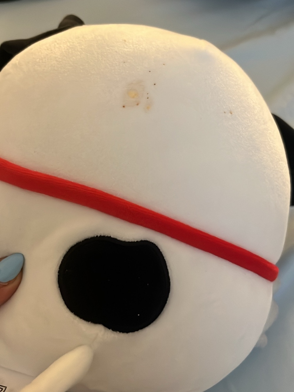 Squishmallows White Black Red Cupid Dog Plush - Picture 4 of 4